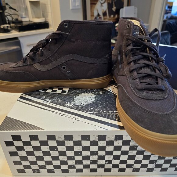 VANS Skate Gilbert Crockett High Brown/Gum VN0A2Z3MB7G Shoes Mens 13 NEW - Picture 3 of 14